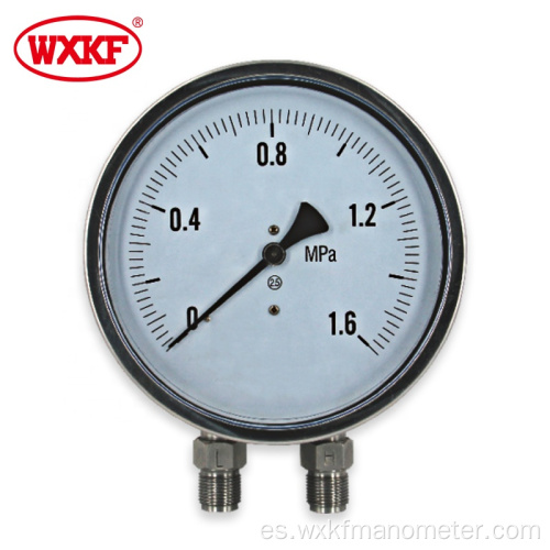 150 mm Varios indicadores de presión de diafragma de rango de medición